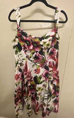 Hearts & Roses Swing Dress. Pinup/Rockabilly